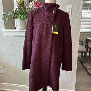 Marc New York Deep Burgundy Pea Coat Brand New With Tag